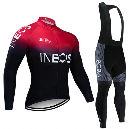 Tenue Maillot M/L + Collant à Bretelles 2019 TEAM INEOS N001